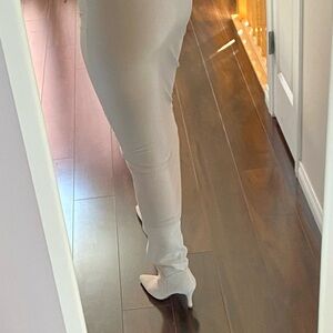 PrettyLittleThing Slinky Bodycon Skirt in Nude